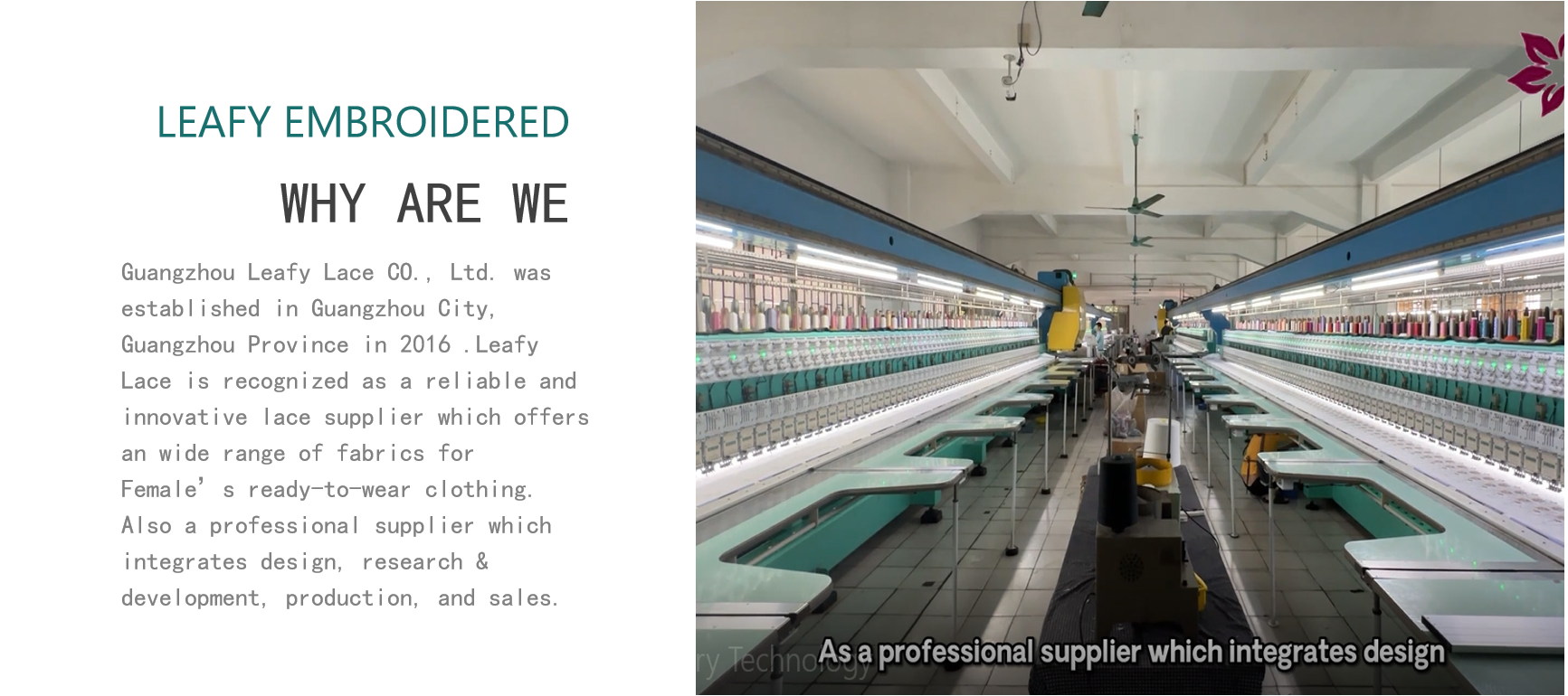 качество Вышитая ткань шнурка фабрика