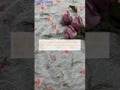 Цветочная элегантная вышивка кружевная ткань вечеринка 100% хлопок высокое качество роскошный стиль