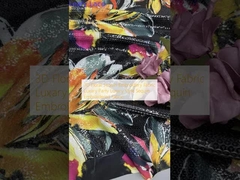 3D цветочная полоска вышивка ткань роскошная вечеринка роскошный стиль полоска вышивка ткань