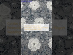 Шнурковая кружевная ткань Шнурковая вышивка высококачественная кружевная элегантная свадебная вышивка ткань