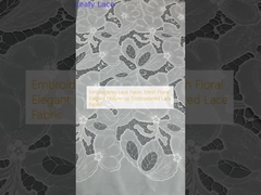 Вышитая кружевная ткань сетка цветочная элегантная полые вышитые кружевные ткани