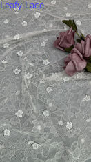 Белая французская шерстяная ткань Chantilly Luxury Sequin Lace для вечерних платьев и модных моделей