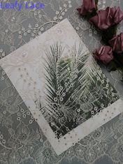 Французская ткань шнурка Chantilly оранжевая Тюль Lurex металлическая серебряная