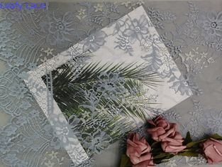 Серая ткань шнурка края Scallop ресницы для дамы выравниваясь платья