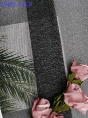 Ткань шнурка черной мягкой ткани шнурка Lurex металлической серебряная для платьев