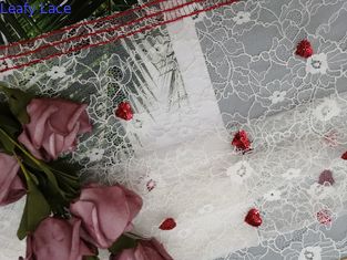 100 красного дворов Sequin партии сердца вышили ткани