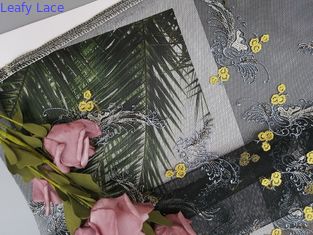 Партия 2 Colorway флористическая отбортовала ткань вышивки
