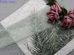 Связыванная 100% полиэстер ткань шнурка подгоняла ткань цвета вышитую