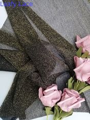 Золото Lurex цепляет ткань шнурка Тюль металлическую для женской основывая рубашки