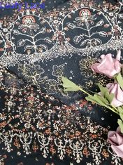 Печатание цифров связало напечатанную тканью ткань ткани шнурка флористическую напечатанную