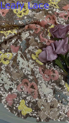 Sequin Embroideded Lace Fabric Elegant Mesh From Factory to Your Fashion Line