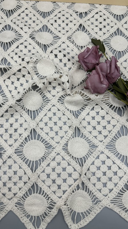 Cord Lace Fabric High Luxary Hollow-up for Elegant Bridal Wedding Party Women's Dress