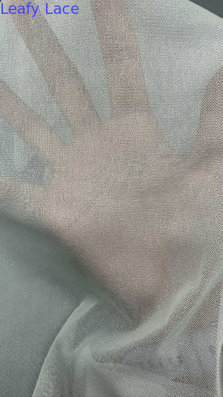 Tull Mesh Fabric For Dress For Wedding Dresses Customized  Manufacturer Leafy Dresses