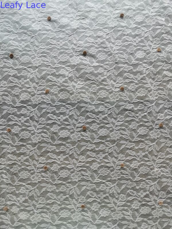 For Ladies Embroidered Lace Fabric Customized Leafy Customized News Design Custom Design