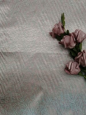 Голубой грациозной ткань шнурка Тюль вышитая сеткой