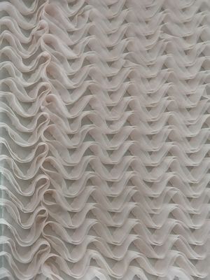 Розовая мягкая ткань вышивки Applique шнурка для платья вечера