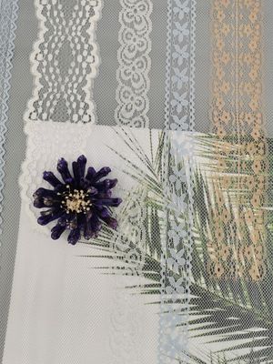 Tricolor ткань шнурка нижнего белья вышивки женского белья полиэстера