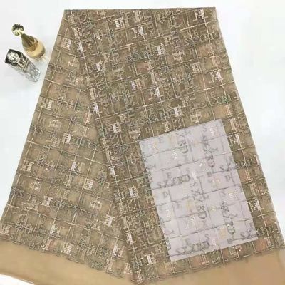 Sequin Geo вышил шнурку ткани для домашних тканей
