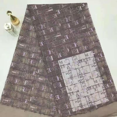 Sequin Geo вышил шнурку ткани для домашних тканей