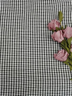 Ткани шнурка простирания белого черного искривления вязать сетка Checkered тяжелая