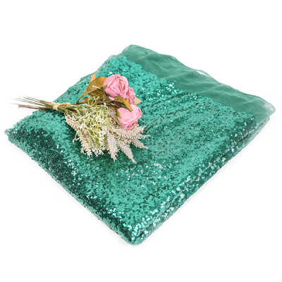 Sequin яркого блеска 125cm Sparkly вышил ткани для платья партии