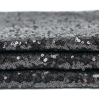 Sequin яркого блеска 125cm Sparkly вышил ткани для платья партии