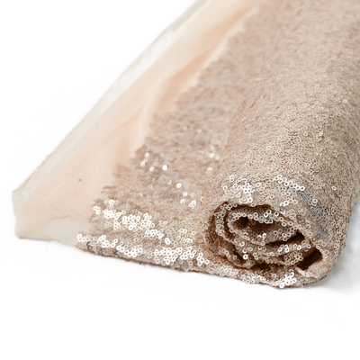 Sequin яркого блеска 125cm Sparkly вышил ткани для платья партии