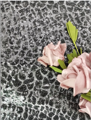 Платье вечера вышитой ткани Sequin партии шнурует ткань шнурка Sequin бархата