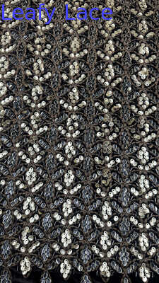 Ткань кружевная с вышивкой пайетками, высокое качество, роскошная вышивка, специальный дизайн для платьев