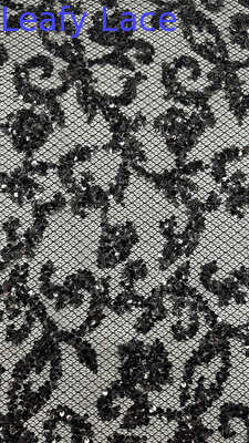 Ткань с вышивкой пайетками, роскошная, высокого качества, специальный дизайн для платьев, свадебных платьев