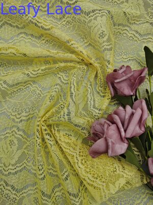 Высококачественный Желтый цвет 100% хлопчатобумажная кружевная ткань Красота Потолочные узоры производитель