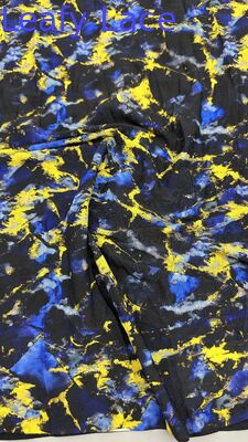 Декоративная цветочная кружевная ткань для элегантных платьев, печатное кружево, разработка кружевной ткани на заказ для модных коллекций