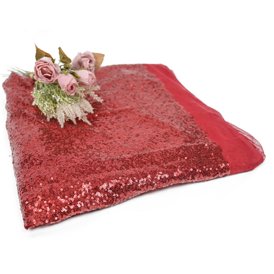 Sequin яркого блеска 125cm Sparkly вышил ткани для платья партии